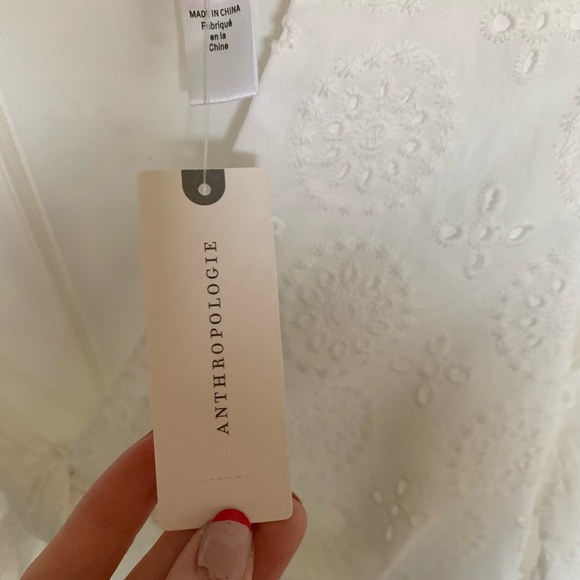 Anthropologie Hutch White Eyelet Dress - Picture 3 of 7